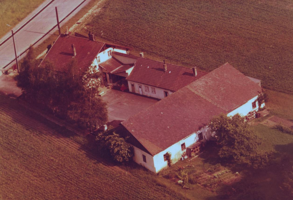 Historische Luftaufnahme der alten Dienststelle